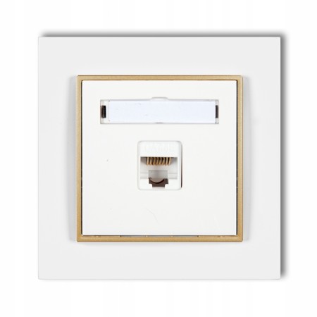 Gniazdo Internetowe 1X Z Ramką Karlik Mini 00/29