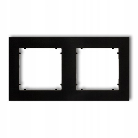 Ramka Podwójna Karlik Mini Czarny Mat