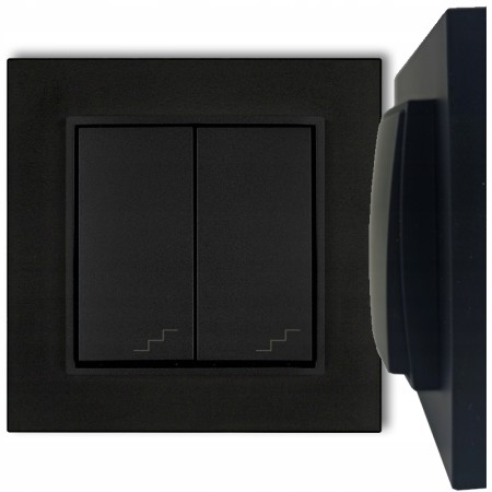 Włącznik Podwójny Schodowy Z Ramką 12/12 Karlik Mini