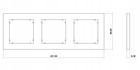 Ramka Potrójna Karlik Mini 00/00