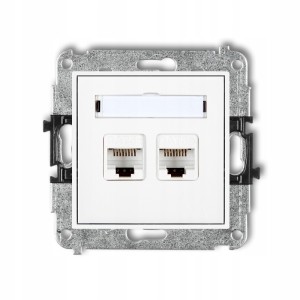 Gniazdo Internetowe 2X Bez Ramki Karlik Mini 00/00