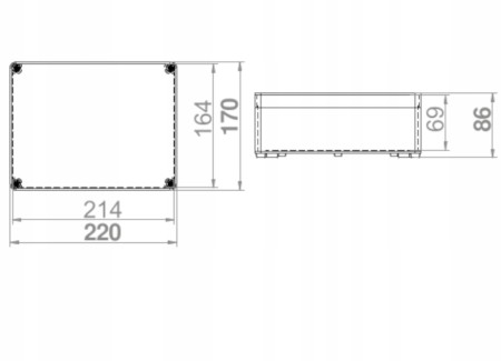 Puszka Hermetyczna Przeźroczysta Transparentna Xl