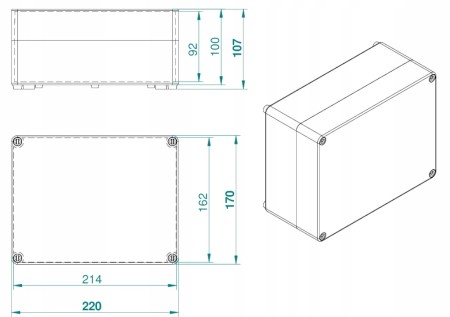 Puszka Hermetyczna Natynkowa Obudowa Skrzynka Xl+