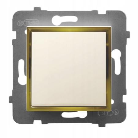 Moduł Włącznika Led Pojedynczy Bez Ramki Ospel Aria Ecru