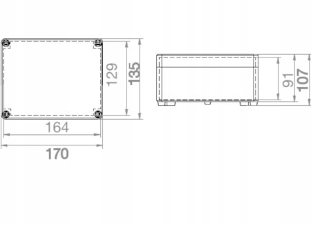 Puszka Hermetyczna Natynkowa Obudowa Skrzynka L+