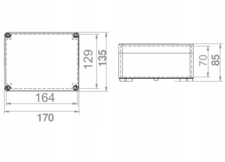Puszka Hermetyczna Natynkowa Obudowa Skrzynka L