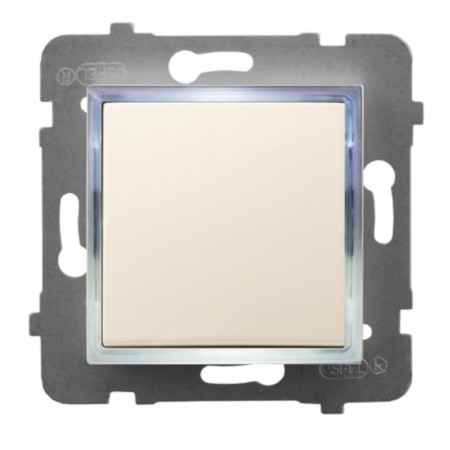 Moduł Włącznika Led Ospel Aria Pojedynczy Bez Ramki Ecru