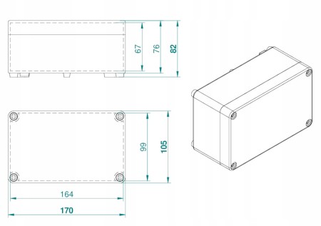 Puszka Hermetyczna Natynkowa Obudowa Skrzynka M