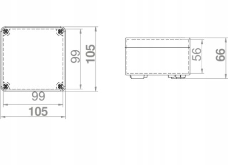 Puszka Hermetyczna Natynkowa Obudowa Skrzynka S