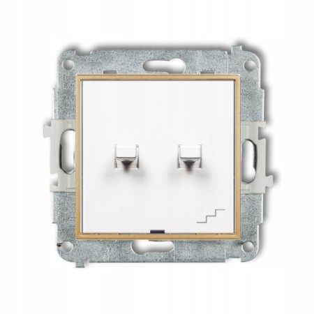 Podwójny Włącznik Schodowy Bez Ramki Styl Usa Karlik Mini 00/29