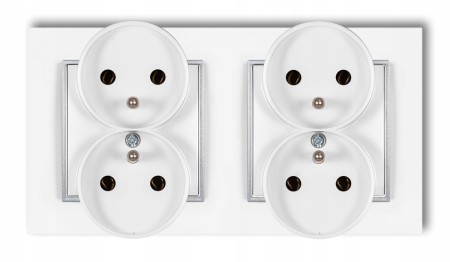 Dwa Gniazda Podwójne W Ramce Karlik Mini 00/07 12