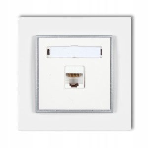 Gniazdo Internetowe 1X Z Ramką Karlik Mini 00/07