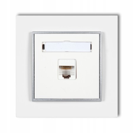 Gniazdo Internetowe 1X Z Ramką Karlik Mini 00/07