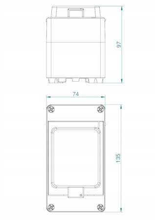 Rozdzielnica Rozdzielnia Skrzynka Hermetyczna 3M