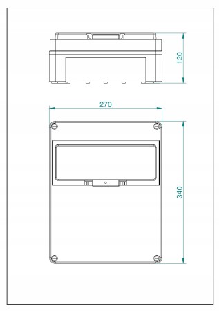 Rozdzielnica Rozdzielnia Skrzynka Hermetyczna 13M