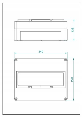 Rozdzielnica Rozdzielnia Skrzynka Hermetyczna 16M
