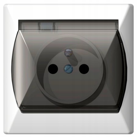 Gniazdo Hermetyczne Z Uziemieniem Akcent Biały