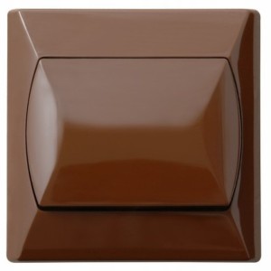 Włącznik Pojedynczy Ospel Akcent Brązowy