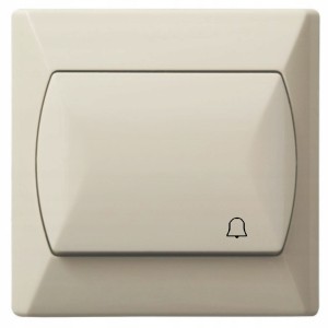 Włącznik Przycisk Dzwonkowy Ospel Akcent Beżowy