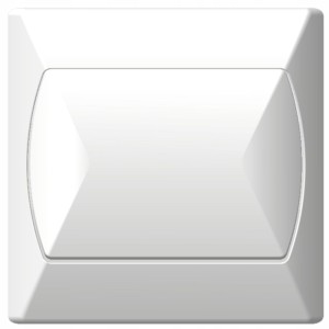 Włącznik Pojedynczy ospel akcent Biały