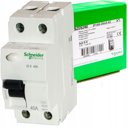 Wyłącznik Różnicowoprądowy Rcd Schneider 2P 40A 30