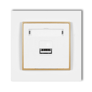 Gniazdo Usb 3.0 2A 5V Z Ramką Karlik Mini 00/29