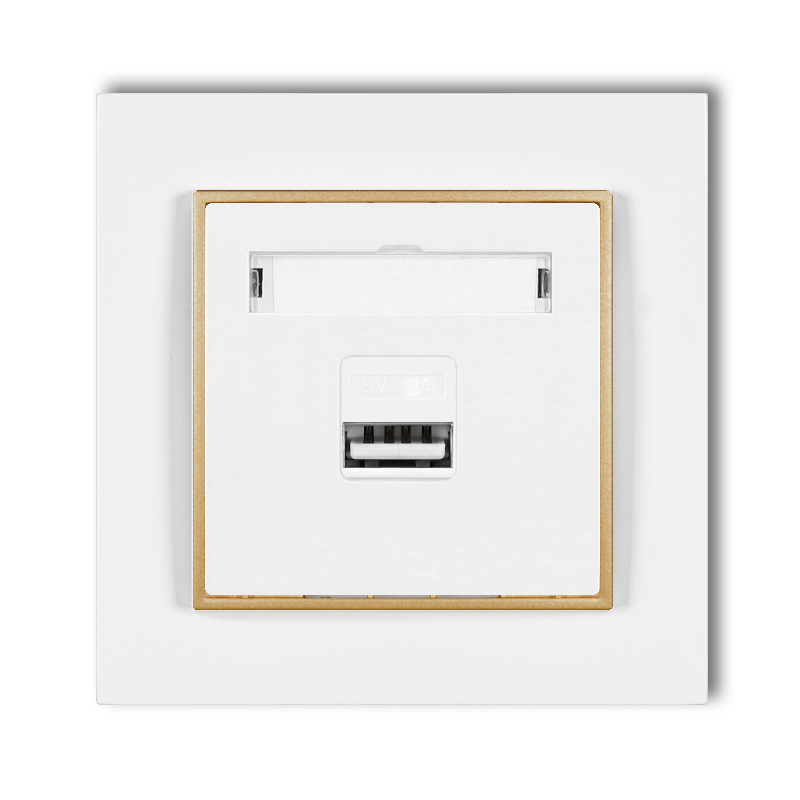 Gniazdo Usb 3.0 2A 5V Z Ramką Karlik Mini 00/29