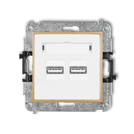 Gniazdo Usb Podwójne 3,1A 5V Bez Ramki Karlik Mini 00/29