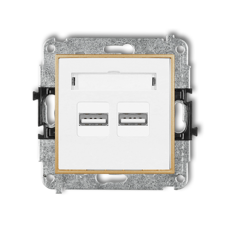 Gniazdo Usb Podwójne 3,1A 5V Bez Ramki Karlik Mini 00/29