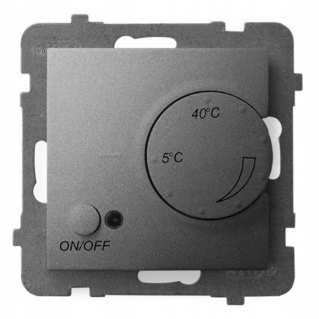 Termostat Napowietrzny Bez Ramki Ospel Aria Szary