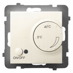 Termostat Napowietrzny Bez Ramki Ospel Aria Ecru