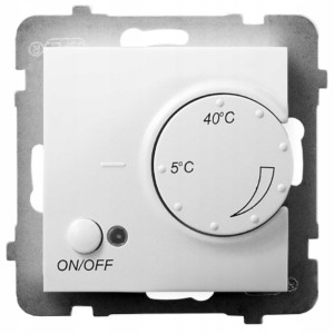 Termostat Napowietrzny Bez Ramki Ospel Aria Biały