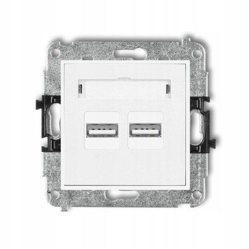 Gniazdo ładowarka 2xUSB 3.1A bez ramki MINI 00/00