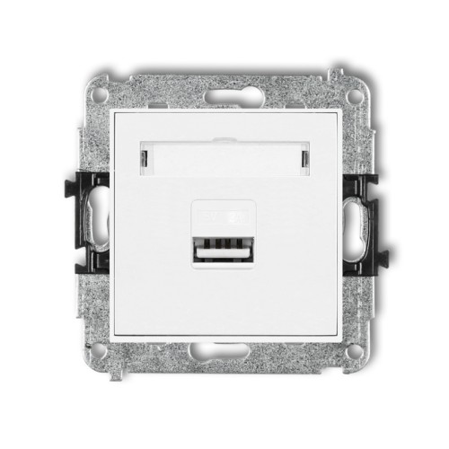 Gniazdo ładowarka 1xUSB 2A bez ramki MINI 00/00
