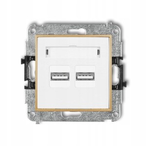 Gniazdo Ładowarka 2Xusb 3.1A Bez Ramki Karlik Mini 00/29