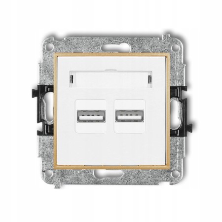 Gniazdo Ładowarka 2Xusb 3.1A Bez Ramki Karlik Mini 00/29
