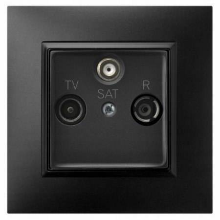 Gniazdo Rtv-Sat Końcowe Z Ramką Ospel Aria 33/33