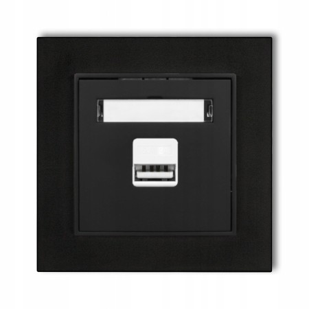 Gniazdo Ładowarka 1Xusb 2A Z Ramką Mini 12/12
