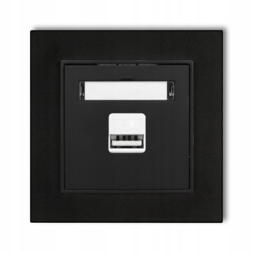 Gniazdo ładowarka 1xUSB 2A z ramką MINI 12/12