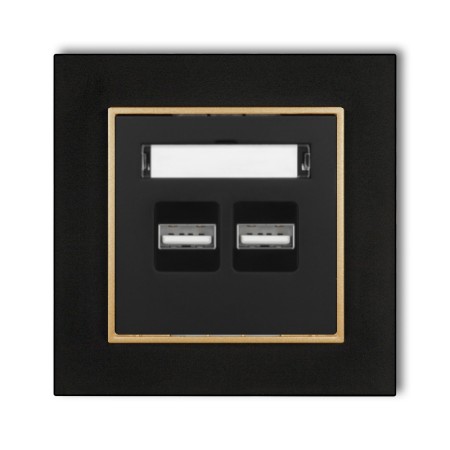 Gniazdo Ładowarka 2Xusb 3.1A Z Ramką Mini 12/29