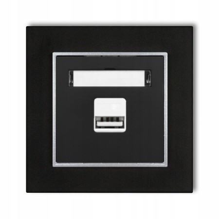 Gniazdo Ładowarka 1Xusb 2A Z Ramką Mini 12/07
