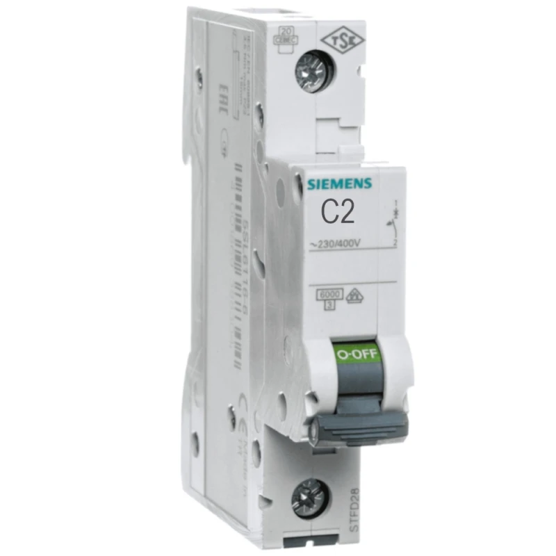Wyłącznik Nadprądowy Bezpiecznik Siemens C2 6Ka