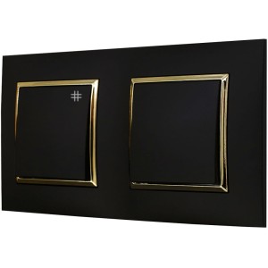 Włącznik Światła Podwójny I Krzyżowy W Ramce Ospel Aria