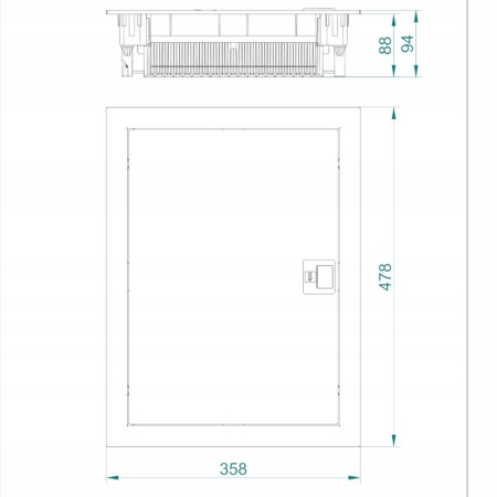 Rozdzielnica Rozdzielnia Obudowa 2X12 Podtynkowa