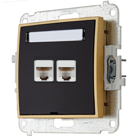 Gniazdo Internetowe 2X Bez Ramki Karlik Mini 12/29