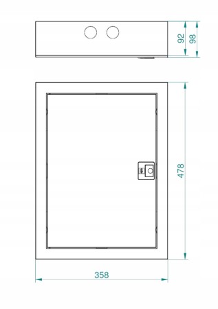 Rozdzielnica Multimedialna 2X12 Metalowa