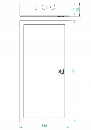 Rozdzielnica Modułowa 4X12 Metalowa Rozdzielnia