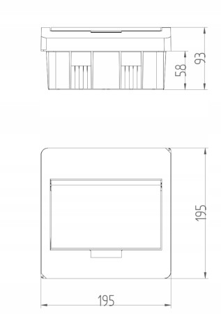 Rozdzielnica Rozdzielnia 8M Podtynkowa Ip40