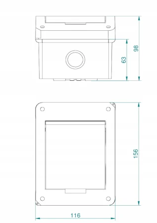 Rozdzielnica Rozdzielnia 5M Natynkowa Ip40