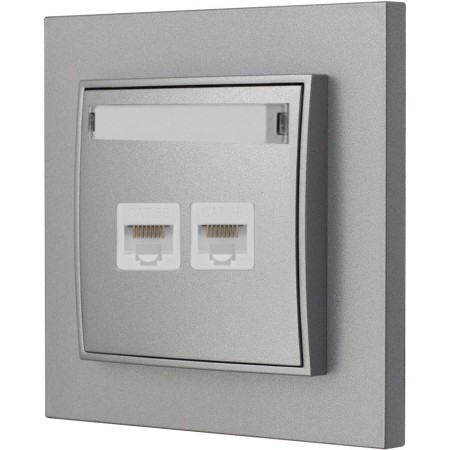 Gniazdo Internetowe 2X Z Ramką Karlik Mini 7/7